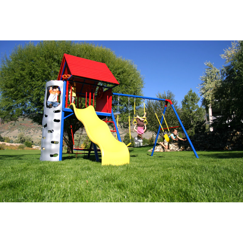 Lifetime Primary Heavy Duty Metal Swing Set & Reviews Wayfair